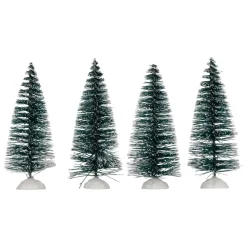 ACCESSOIRE VILLAGE SAPIN BLANC X4 PIECES