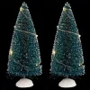 ACCESSOIRE VILLAGE SAPIN LED BLANC X2 PIECES 15CM