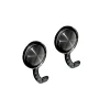 ACCROCHE TORCHON X2 GRIS NOIR TRANSPARENTS