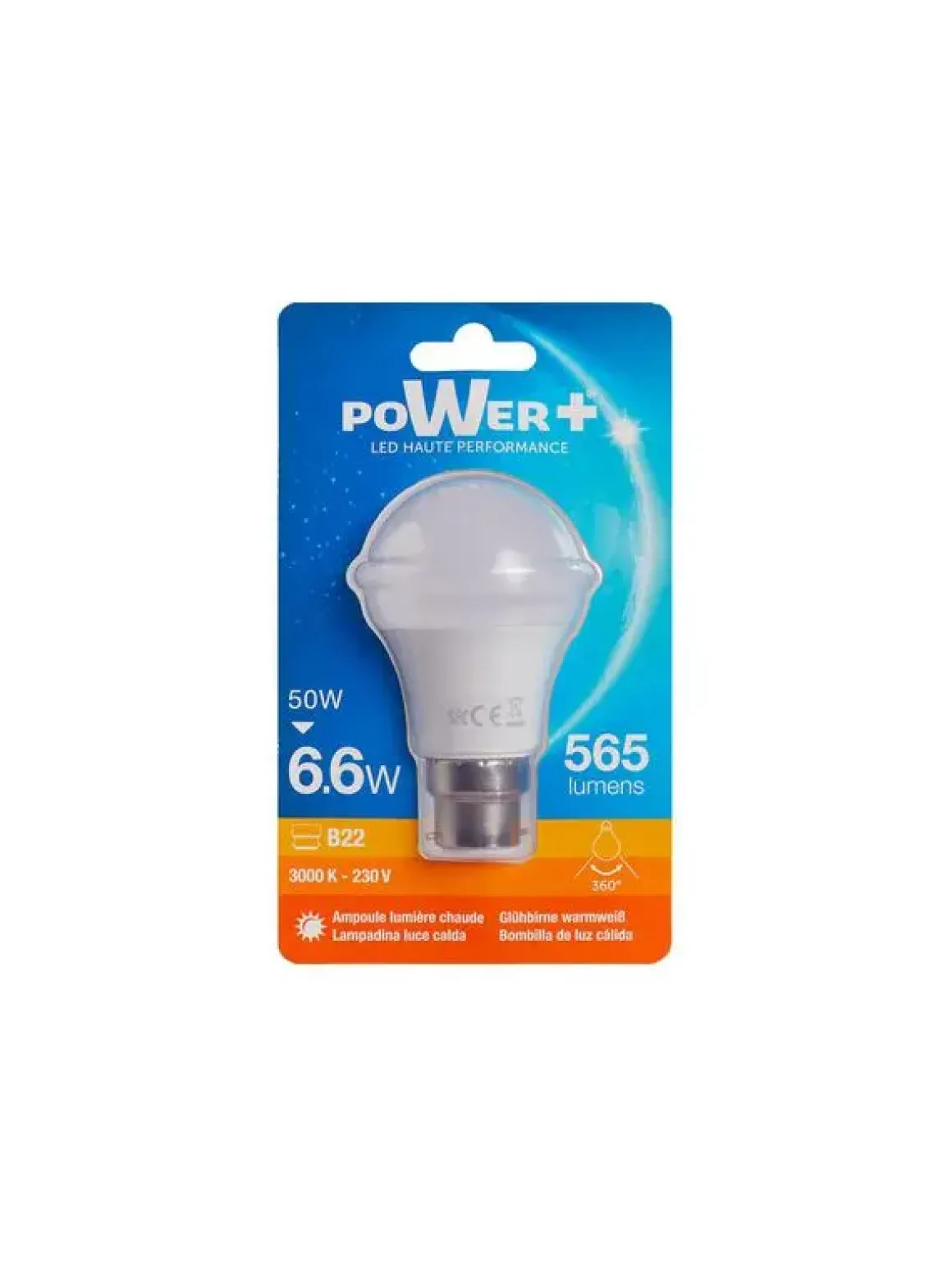 AMP.LED B22 7W 50W A55 LIC