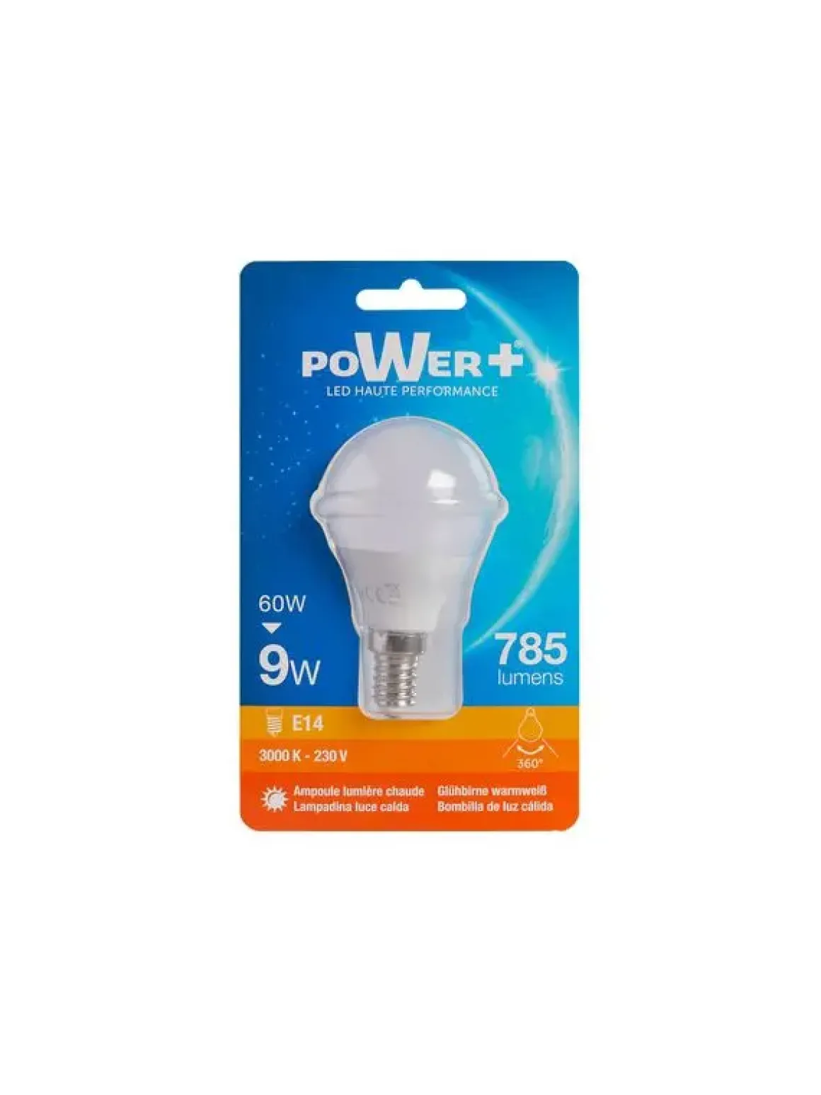 AMP.LED E14 9W 60W A50 CC