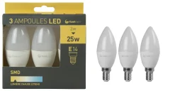 3 AMPOULES LED BOUGIE E14 3W