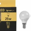 3 AMPOULES LED BOULE E14 3W