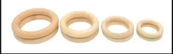 ANNEAUX BOIS POUR MACRAME 4 A 7CM X8 PIECES