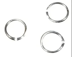 ANNEAUX DE LIAISON RONDS ARGENT 5 MM X 100 PCS