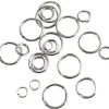ANNEAUX DE LIAISON RONDS ARGENT 5 A 12 MM X120 PIECES