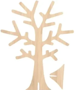 ARBRE BOIS POUR BIJOUX 22 X 18 X 0.3 CM