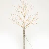 ARBRE EXTERIEUR GIVRE 120 LEDS BLANC CHAUD H.90CM