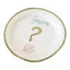 ASSIETTE CARTON GENDER REVEAL 18CM 300G X6 PIECES