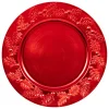 ASSIETTE DE PRESENTATION ROUGE D.33CM