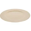 ASSIETTE RONDE CREUSE DORE BORD POIS 33X33X1.5CM