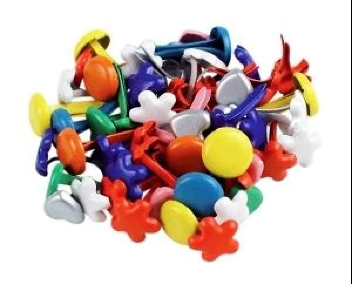 ATTACHES PARISIENNES COEUR 0.6 X 1.2 CM X 50 PCS