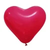 BALLON OPAQUE FORME COEUR X8 PIECES ROUGE