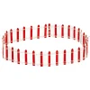 BARRIERE BLANC ROUGE 44 LEDS VILLAGE DE NOEL