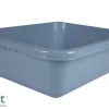 BASSINE CARREE PLASTIQUE 15L 38X38XH15.5CM BLEU GIVRE
