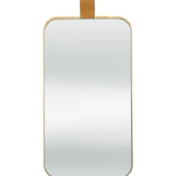 BOITE A BIJOUX MIROIR BAMBOU CUIR
