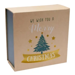 BOITE CADEAU NOEL 25X25X12CM