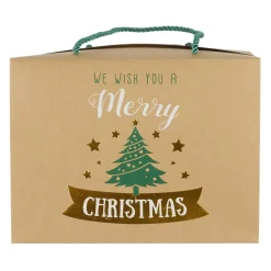 BOITE CADEAU PLIABLE NOEL 27X13X20CM