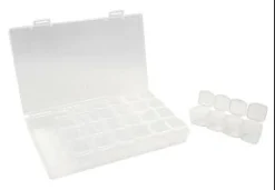 BOITE 28 CASES RANGEMENT DIAMOND PAINTING