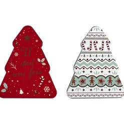 BOITE METAL FORME SAPIN NOEL