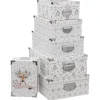 BOITE RECTANGLE DOUCEUR NEIGE D.36X24.5X12.5CM