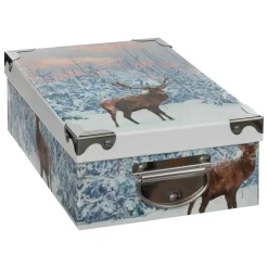 BOITE RECTANGLE IMPRIME TRADITIONNEL D.18.5X12X7.5CM
