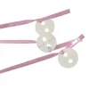 BOLDUC AVEC ATTACHE POUR BALLON X12 PIECES ROSE