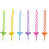 BOUGIE ANNIVERSAIRE COULEUR X24PCS