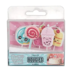 BOUGIE ANNIVERSAIRE KAWAII X5