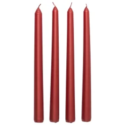 BOUGIE BATON SATIN ROUGE 192G X4 PIECES