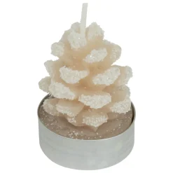 BOUGIE CHAUFFE PLAT POMME DE PIN ENNEIGE X4 PIECES 100G