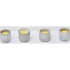 BOUGIE CITRONNELLE POT CIMENT NATURE 4 MOTIFS PM X 1 GRIS