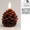 BOUGIE LED POMME PIN D.7CM