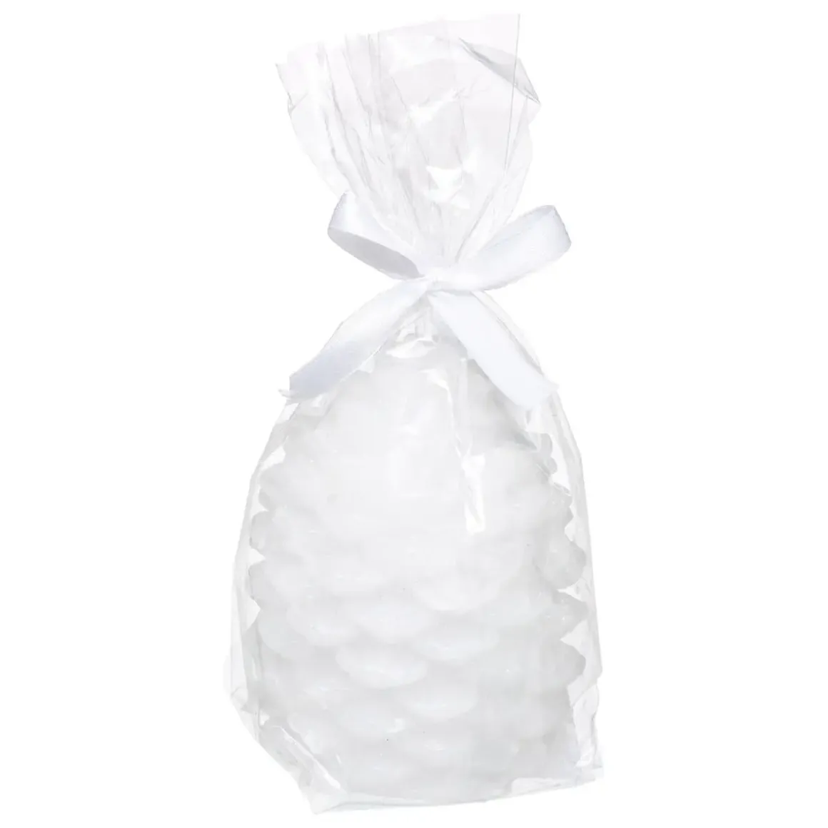 BOUGIE LED SAPIN BLANC H.9.5CM