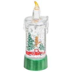 BOUGIE LUMINEUSE 1 LED BLANC CHAUD H.13.5CM