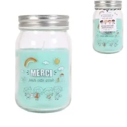 BOUGIE MASON JAR MERCI POUR CETTE ANNEE
