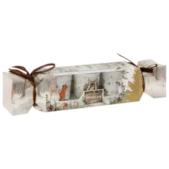 BOUGIE PARFUMEE PHOTOPHORE IMPRIME BOIS X3 PIECES