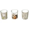 BOUGIE PARFUMEE PHOTOPHORE MARRON GLACE X3 PIECES 5X6CM