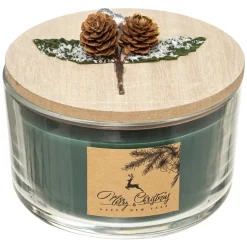 BOUGIE PARFUMEE TRADITIONNELLE COUVERCLE DECO 380G