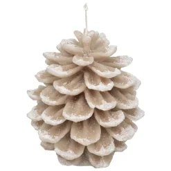 BOUGIE POMME DE PIN NEIGE 15.5CM 560G