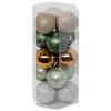 BOULE DE NOEL 50MM X15 PIECES LISSE DECO REFUGE