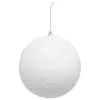 BOULE DE NOEL NEIGE POLYSTYRENE BLANC 15CM