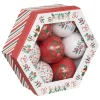 BOULE DE NOEL PAPIER 75MM X7 PIECES ATELIER