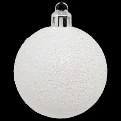 BOULE DE NOEL X5 PIECES BLANC 5CM