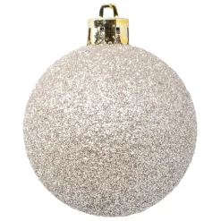 BOULE DE NOEL X9 PIECES NUDE 6CM