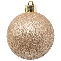 BOULE DE NOEL X9 PIECES NUDE 6CM