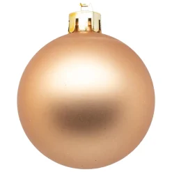 BOULE DE NOEL X9 PIECES NUDE 6CM