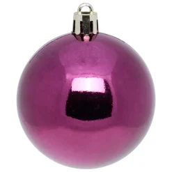 BOULE DE NOEL X9 PIECES VIOLET 6CM
