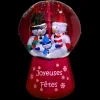 BOULE GONFLABLE 30LEDS MOUVEMENT ET MUSICAL D.110X110X180CM