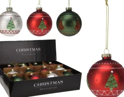 BOULE NOEL D.8CM VERRE